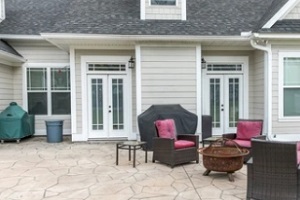 house with patio space