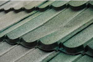 modern roof with synthetic material very light