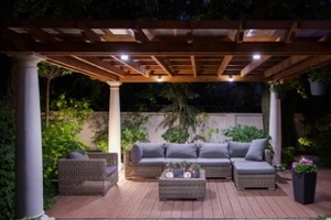 well furnished patio