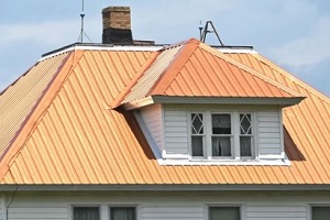 newly added copper roof